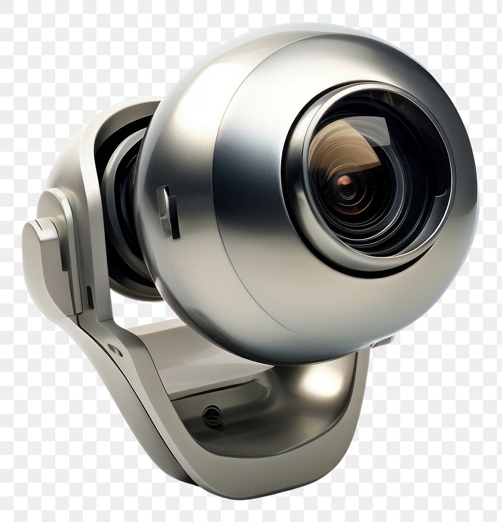 PNG  Internet webcam camera white background surveillance. AI generated Image by rawpixel.