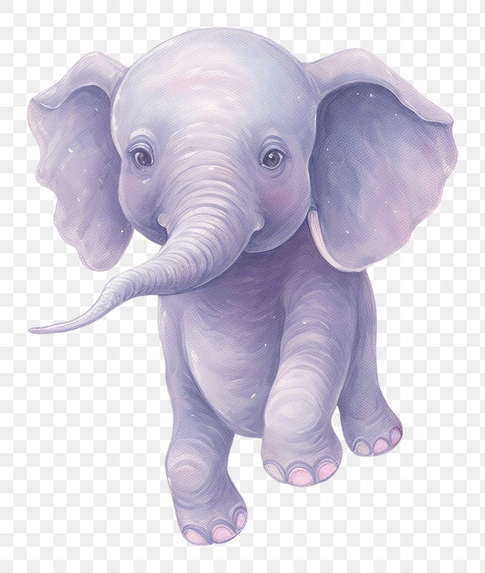 PNG Cute elephant wildlife animal mammal. AI generated Image by rawpixel.