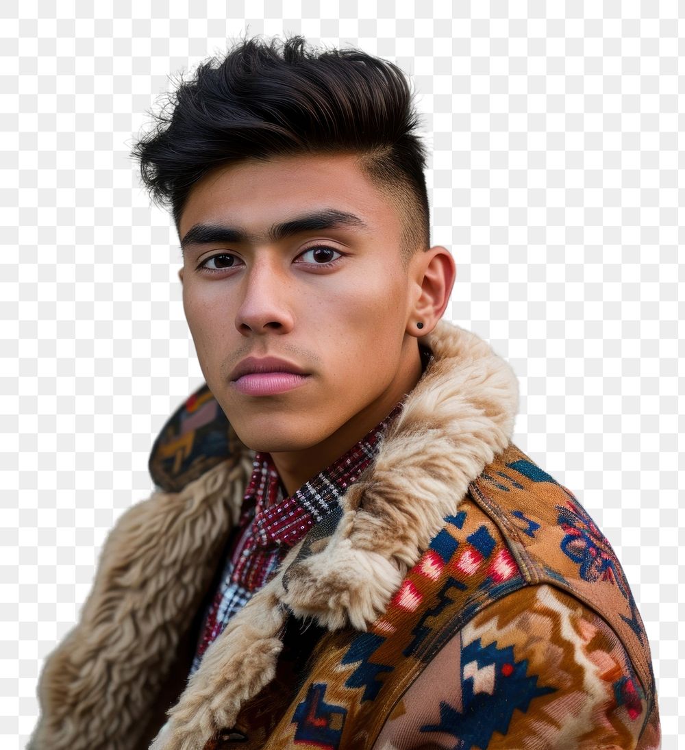 PNG Hispanic young man portrait fashion photo.