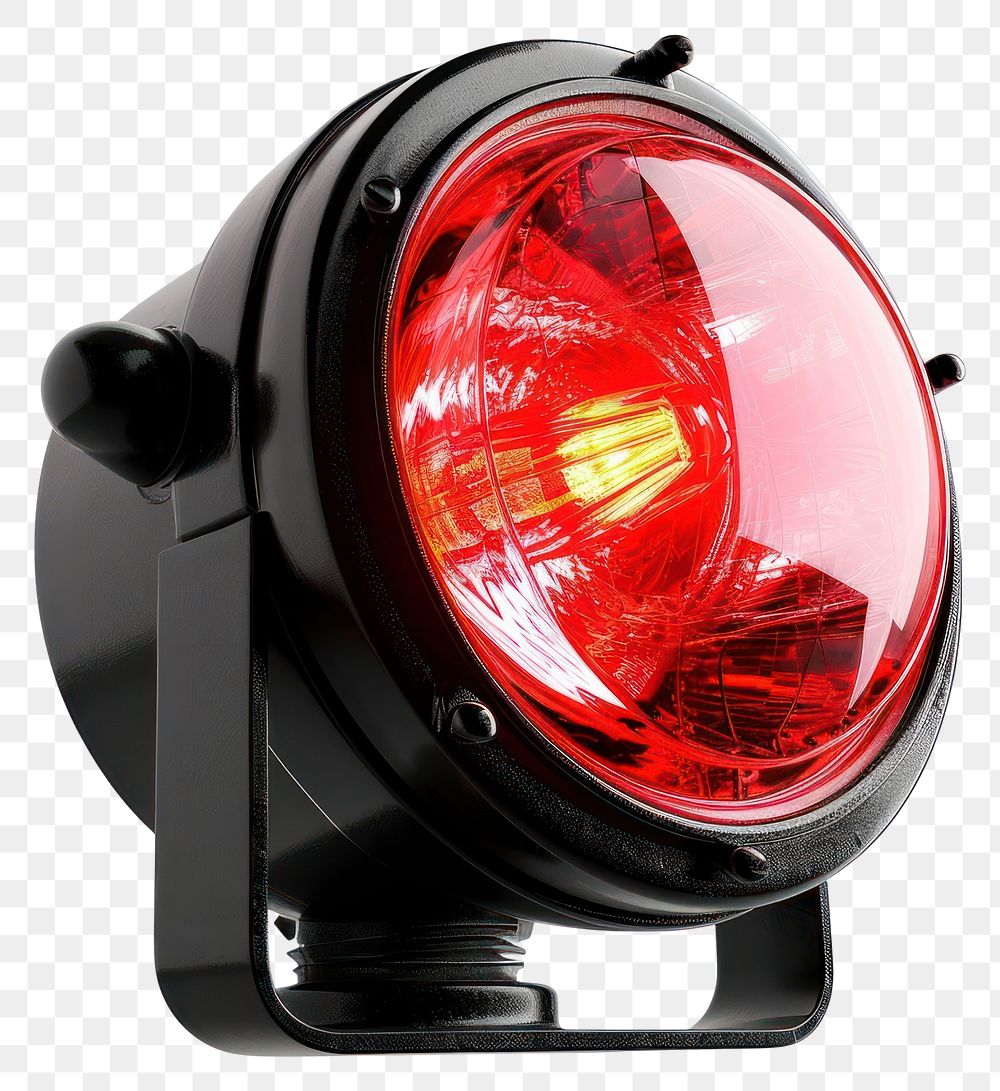 PNG Red Strobe beacon light white background transportation. AI generated Image by rawpixel.