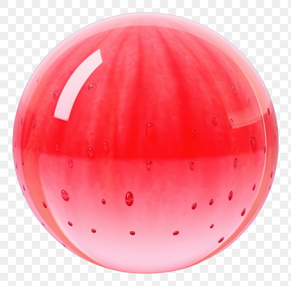 PNG Water melon sphere white background balloon.