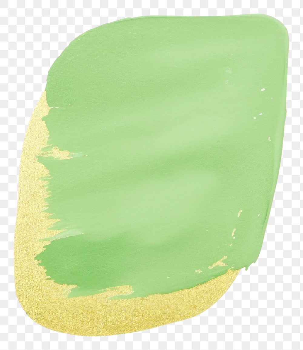 PNG Melon green tone abstract shape paint white background rectangle.