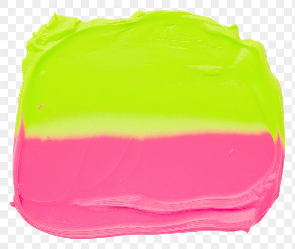 PNG Hot pink mix slime green paint white background rectangle.