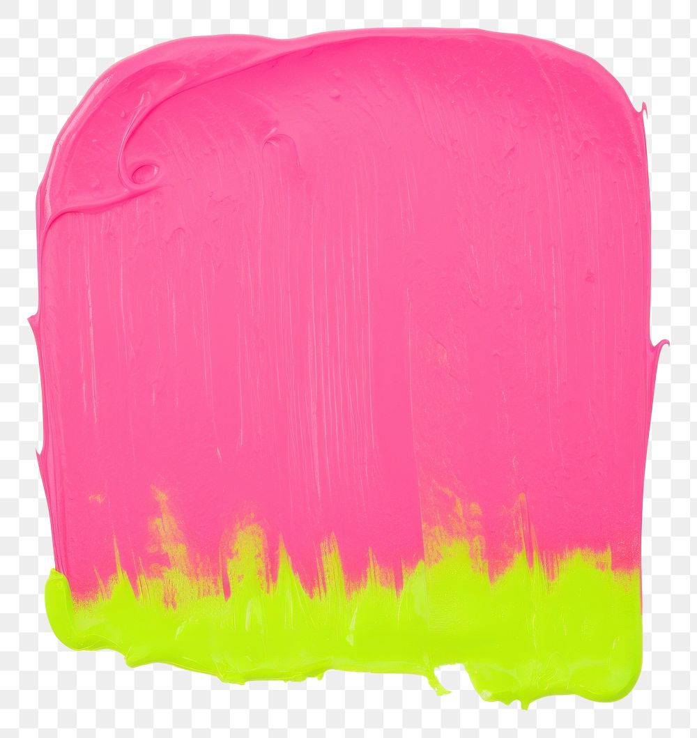 PNG Hot pink mix slime green paint white background creativity.
