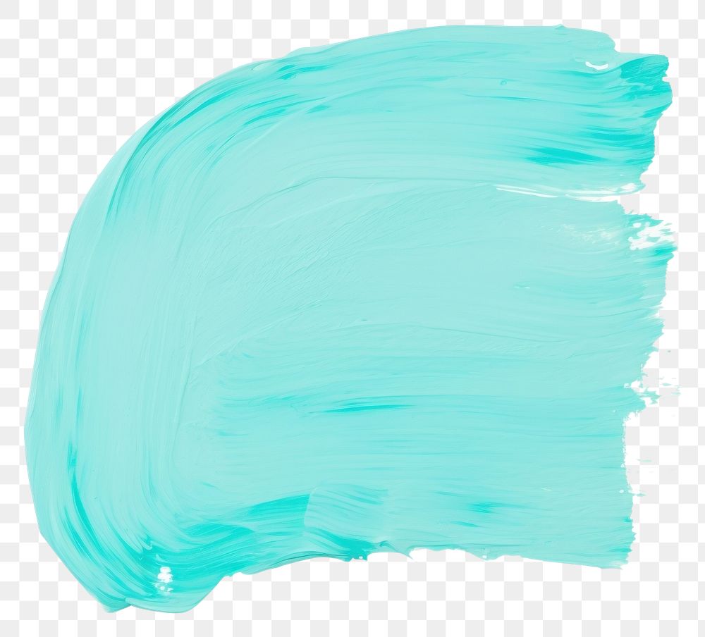 PNG Turquoise abstract shape backgrounds paint brush.