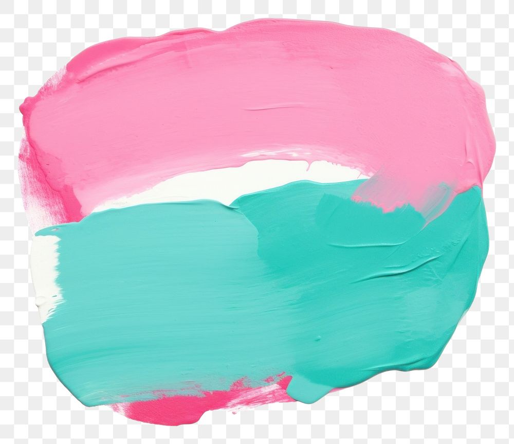 PNG Teal mix pink abstract shape backgrounds paint white background.