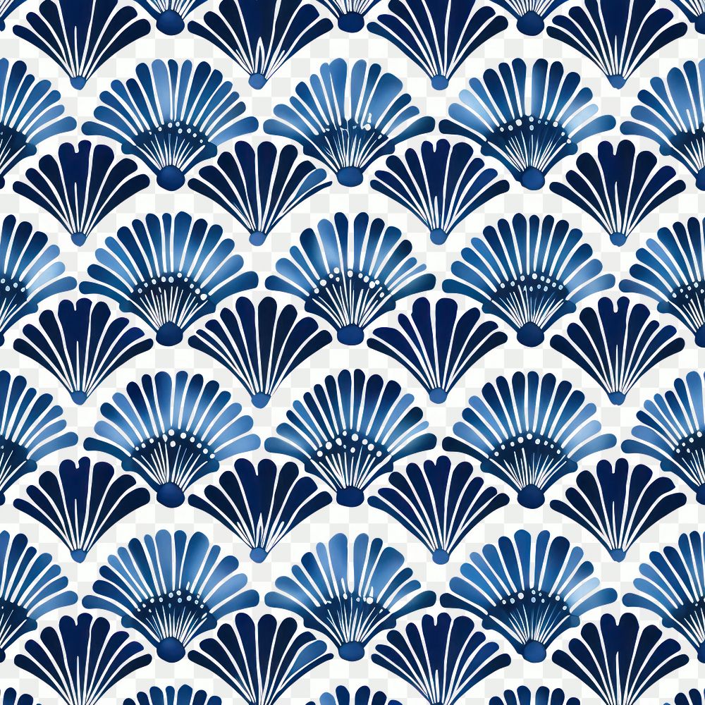 PNG Tile pattern of leaf backgrounds blue art.