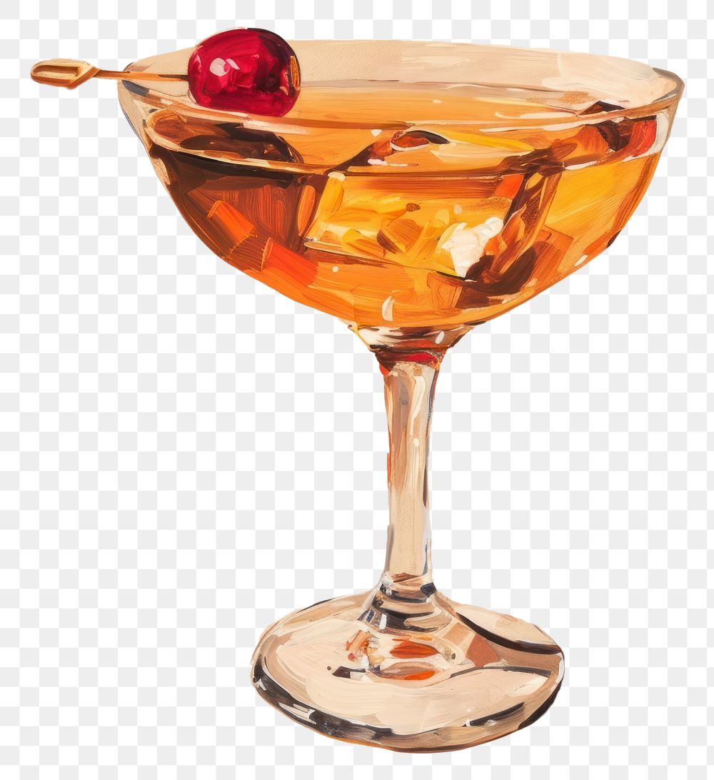 PNG Cocktail martini drink glass.