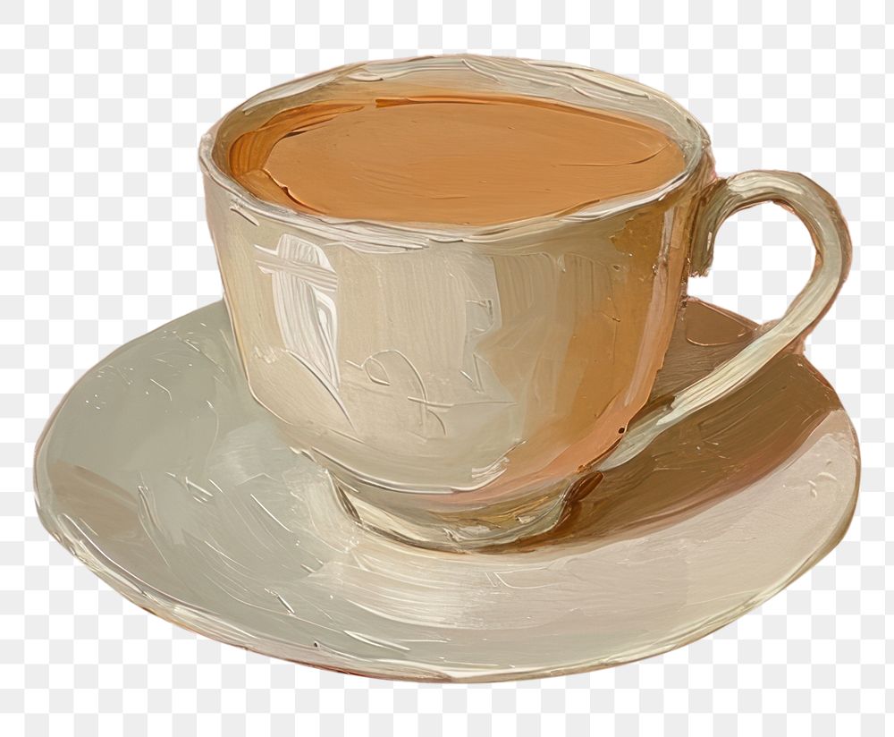PNG Saucer coffee drink cup.