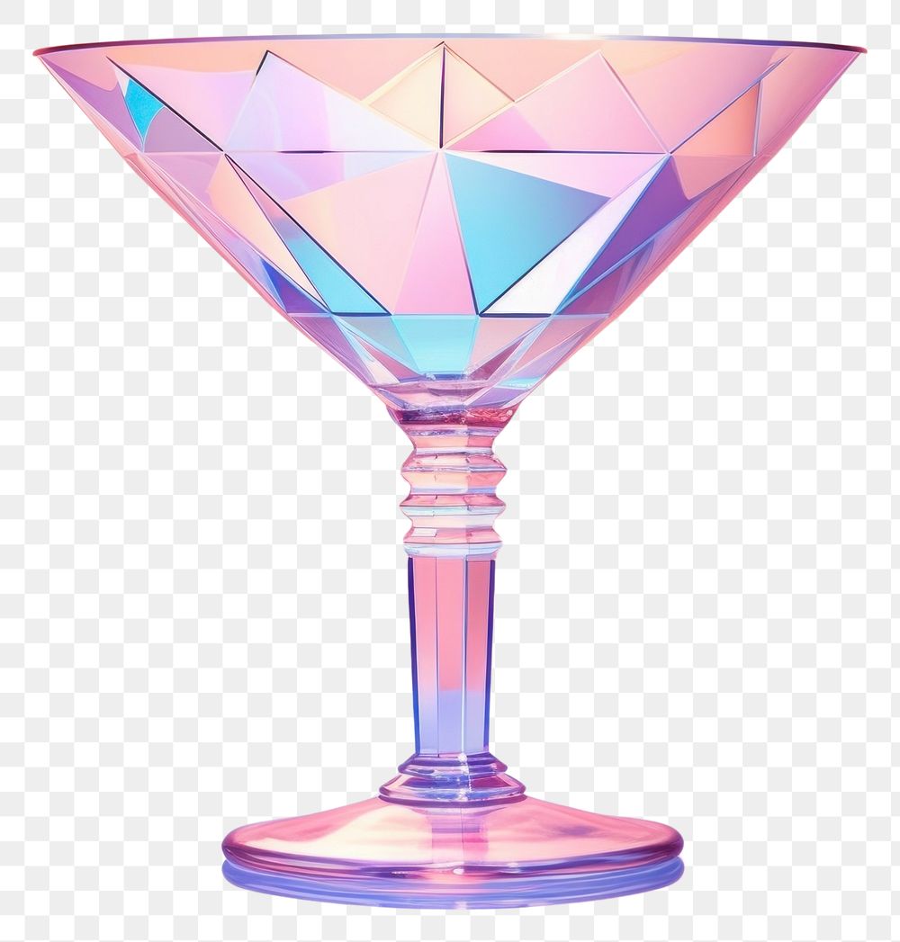 PNG Cocktail holography martini glass drink