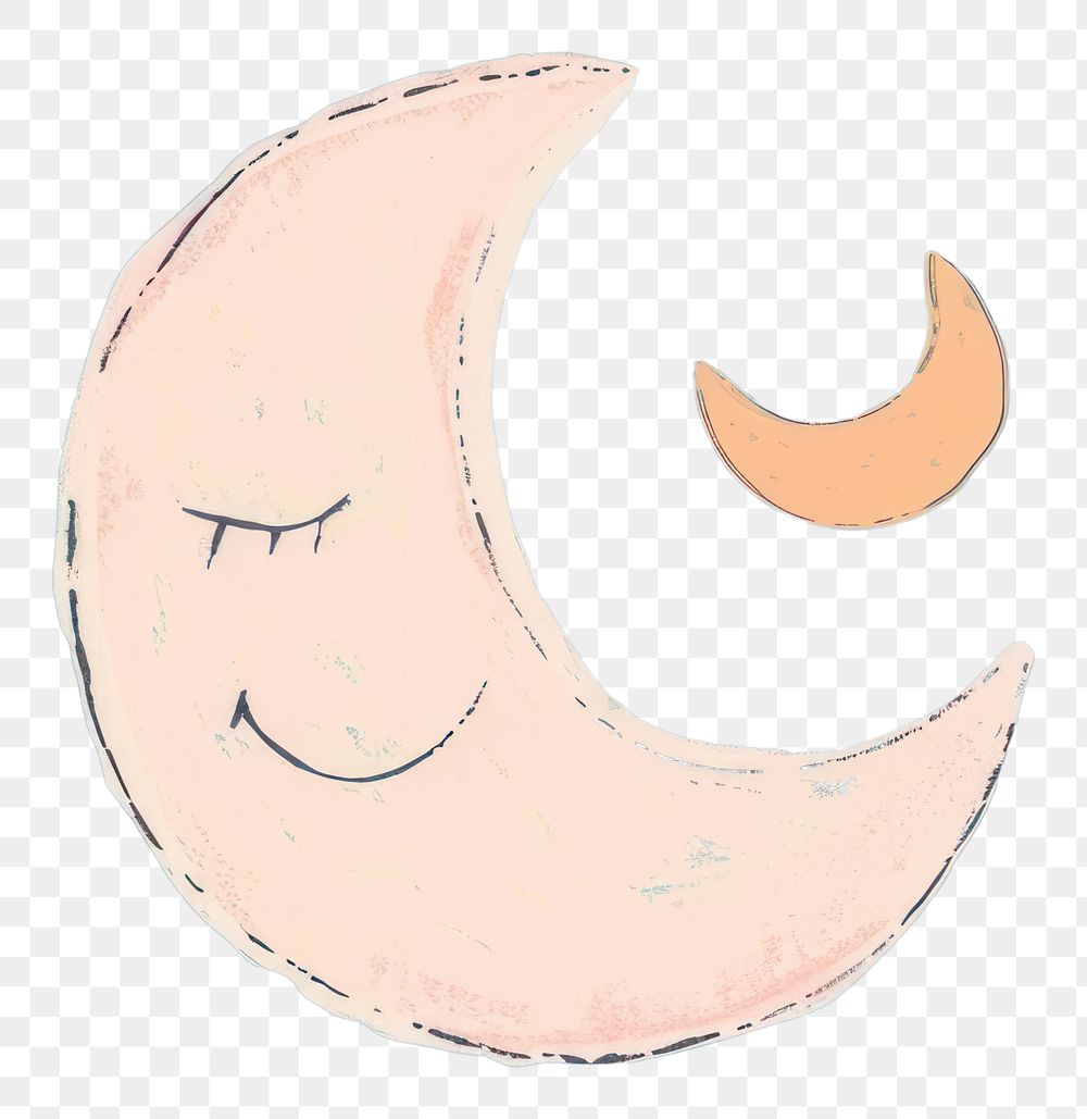 PNG Cute moon illustration astronomy outdoors nature.