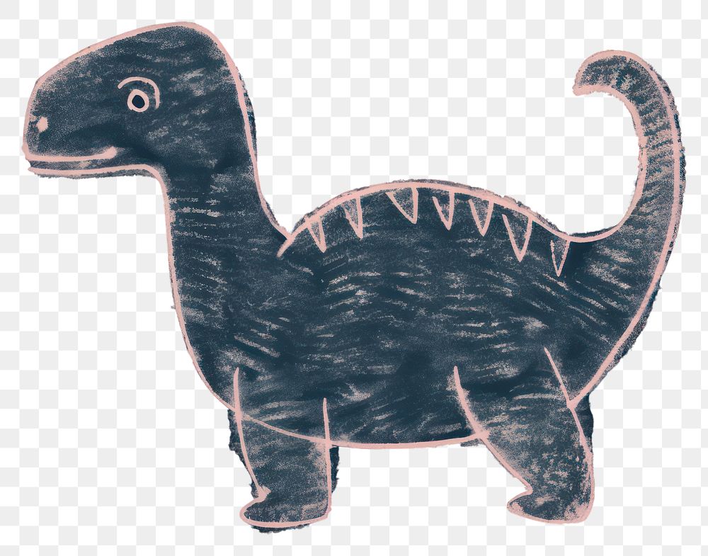 PNG  Chalk style cute dinosaur drawing animal sketch.