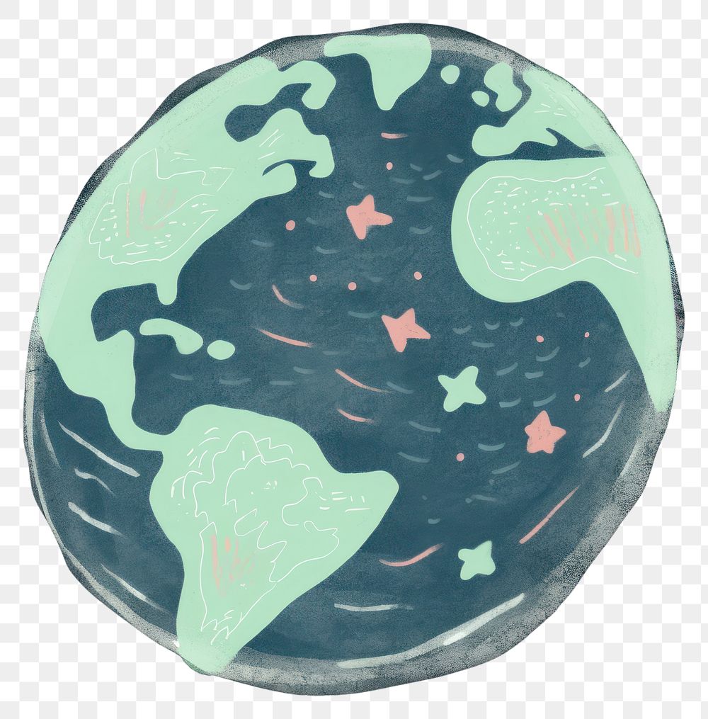 PNG  Chalk style cute earth astronomy planet space.