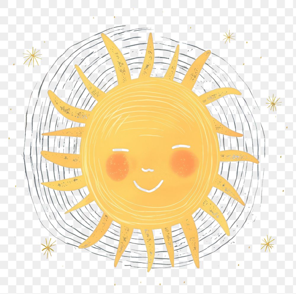 PNG  Chalk style yellow sun outdoors astronomy happiness.