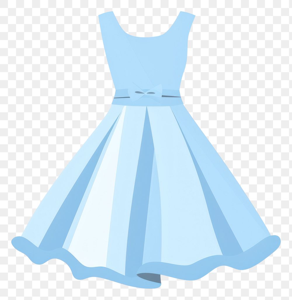 PNG Light blue dress fashion shape white.