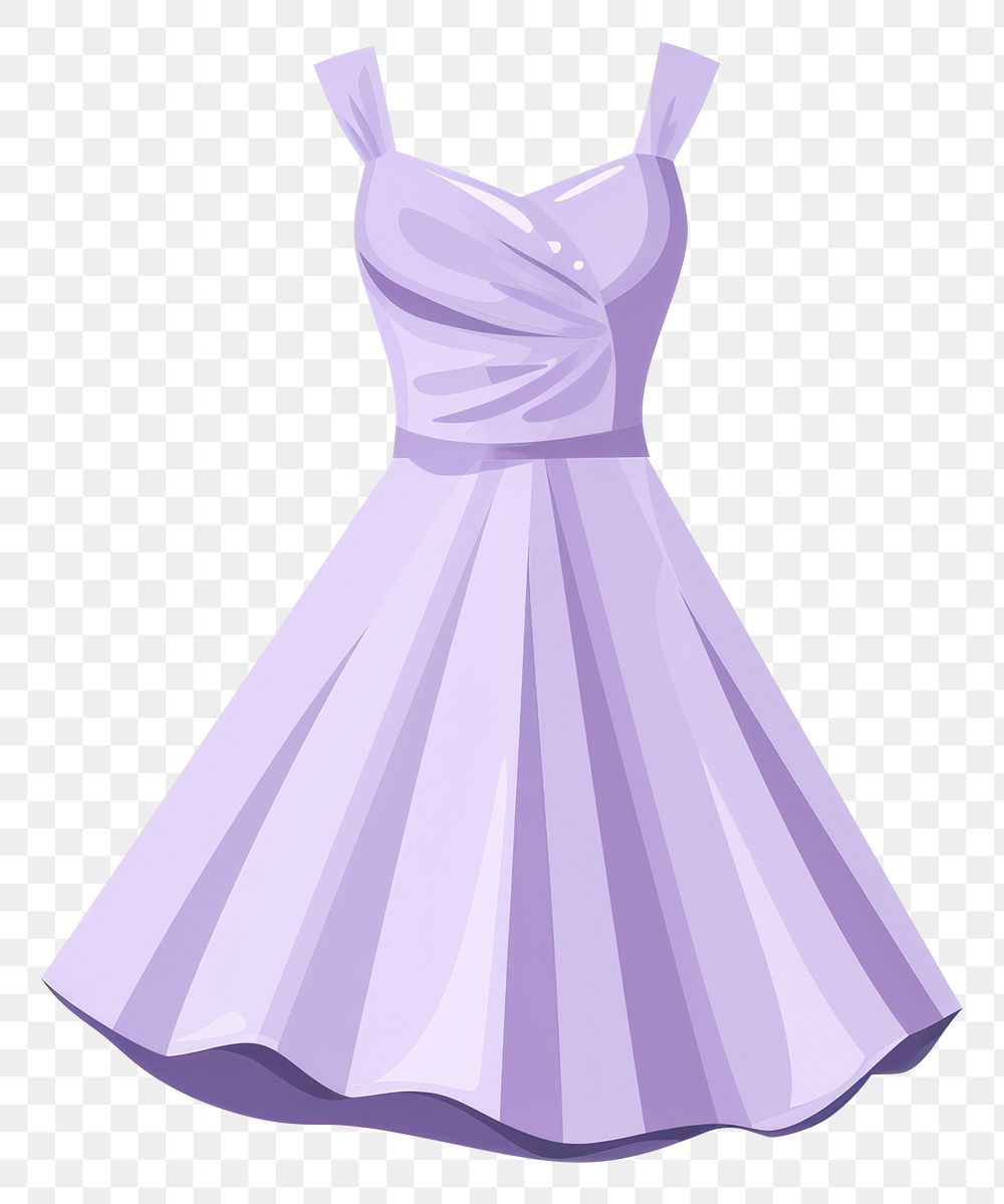 PNG Light purple dress fashion white gown.