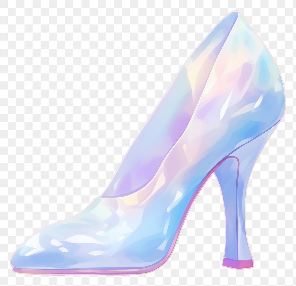 PNG  Glass high heels footwear shoe elegance.