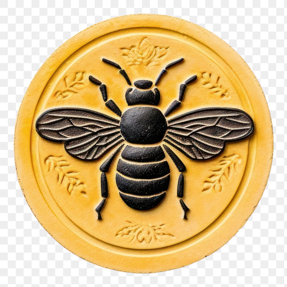 PNG Seal Wax Stamp Bee bee animal insect.