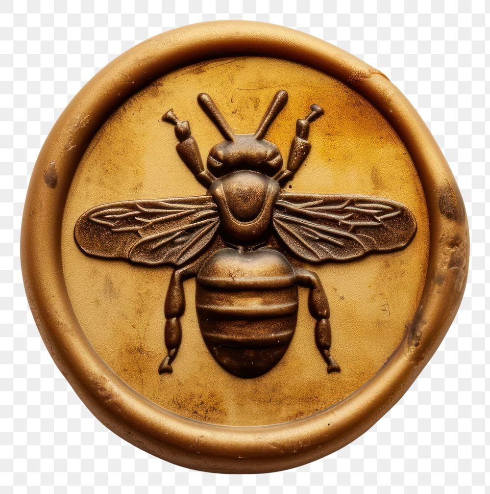 PNG Seal Wax Stamp bee animal insect hornet.