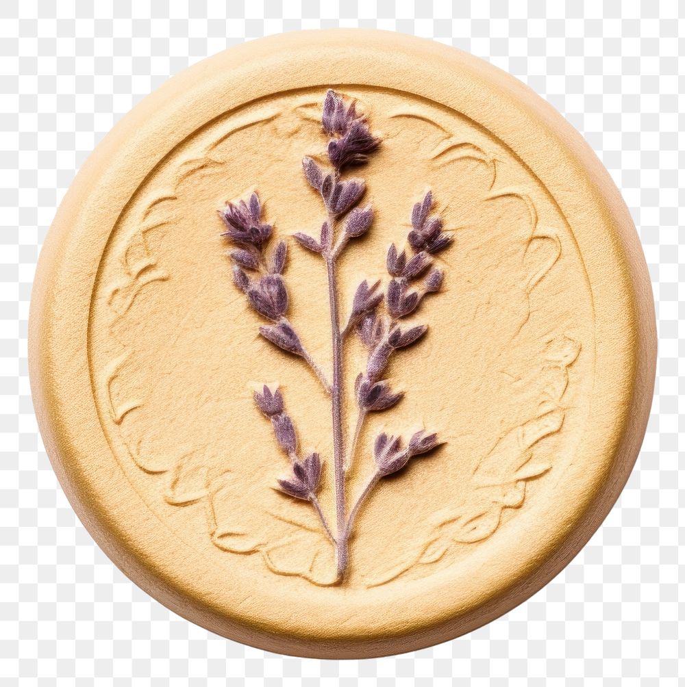 PNG Seal Wax Stamp Larkspur pattern plant white background.
