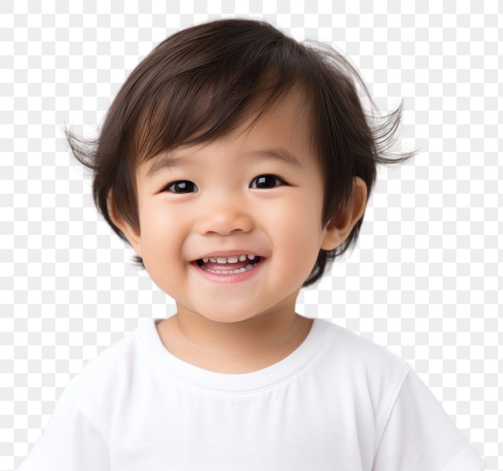 PNG Asian toddler portrait smiling smile.