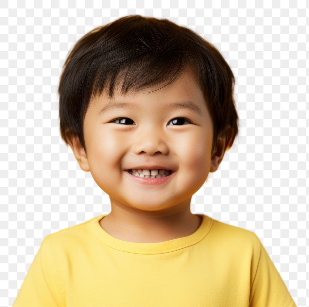 PNG East Asian kid child smile baby.