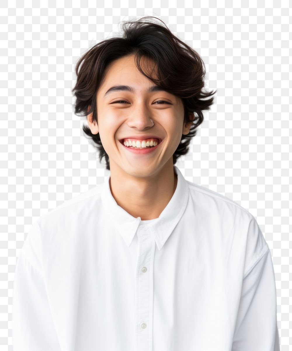 PNG Happy japanese Student boy Posing adult smile white.