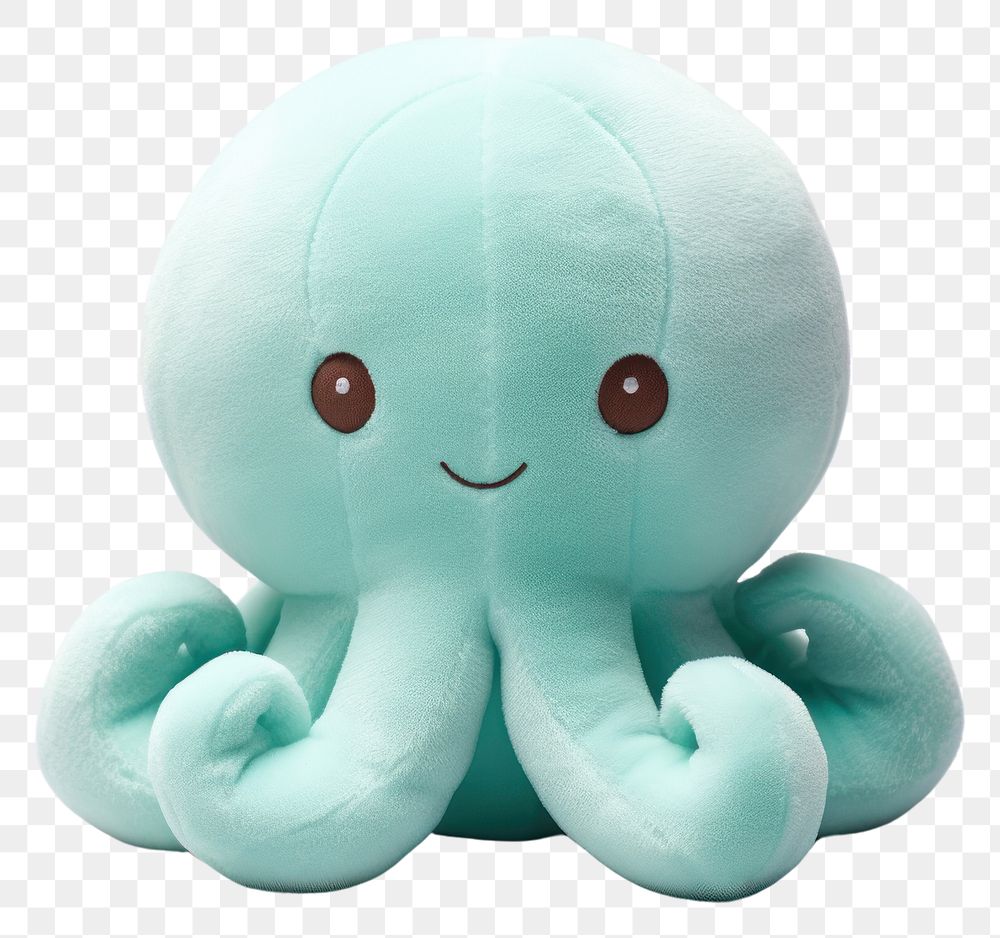 PNG Stuffed animal octopus plush cute toy.