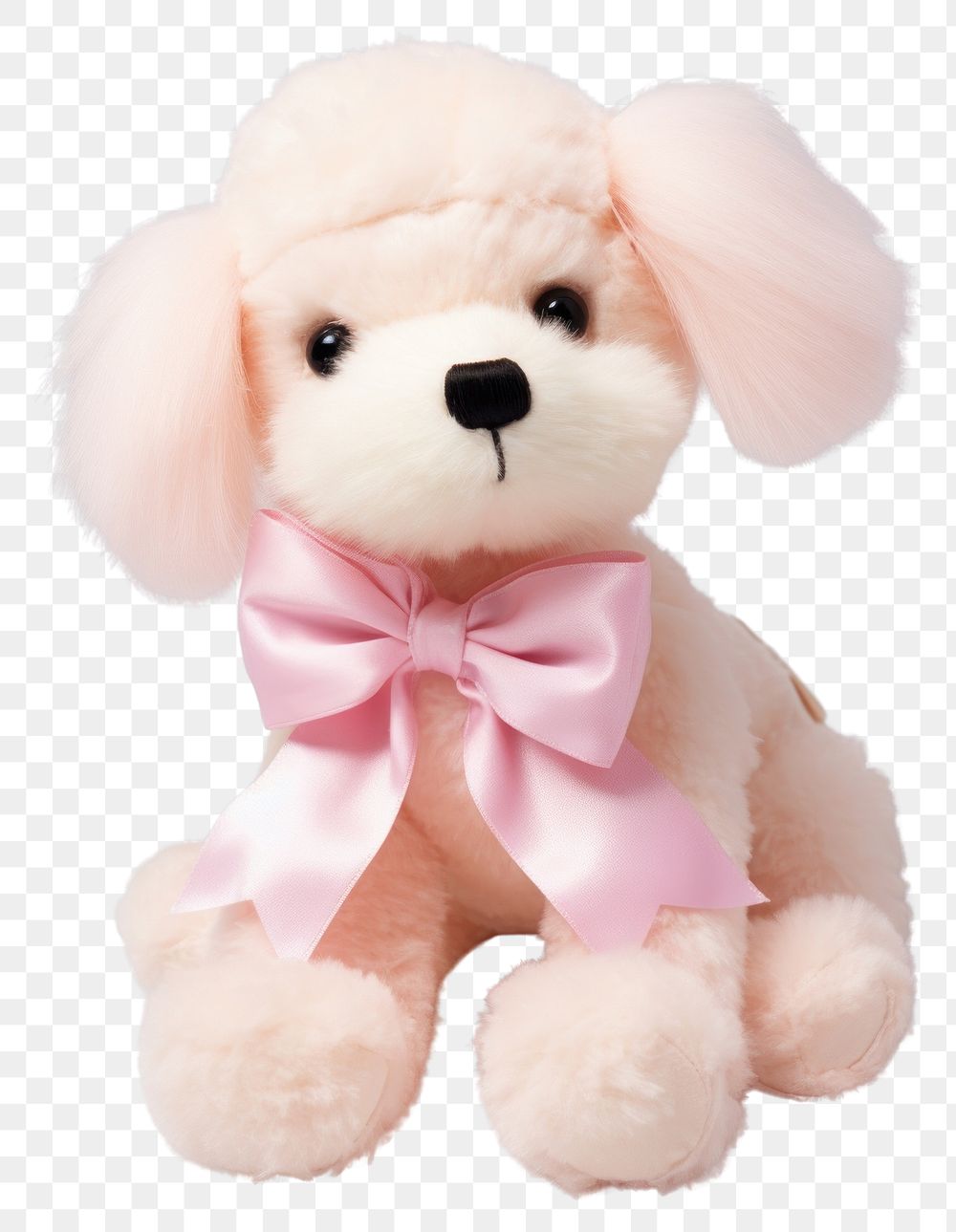PNG Stuffed doll dog plush cute toy.
