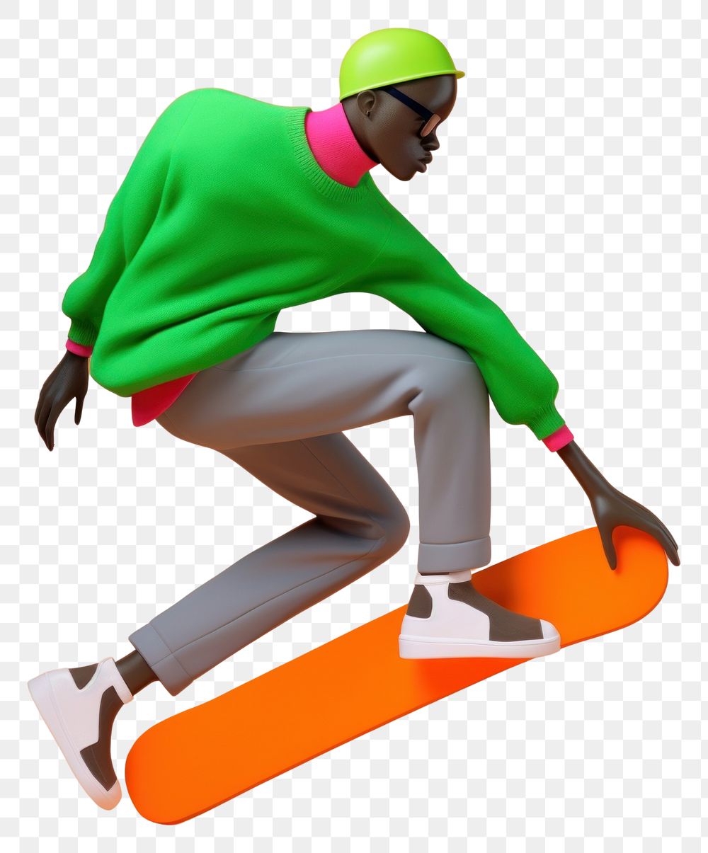 PNG  Skateboard fashion adult skateboarding. AI generated Image by rawpixel.