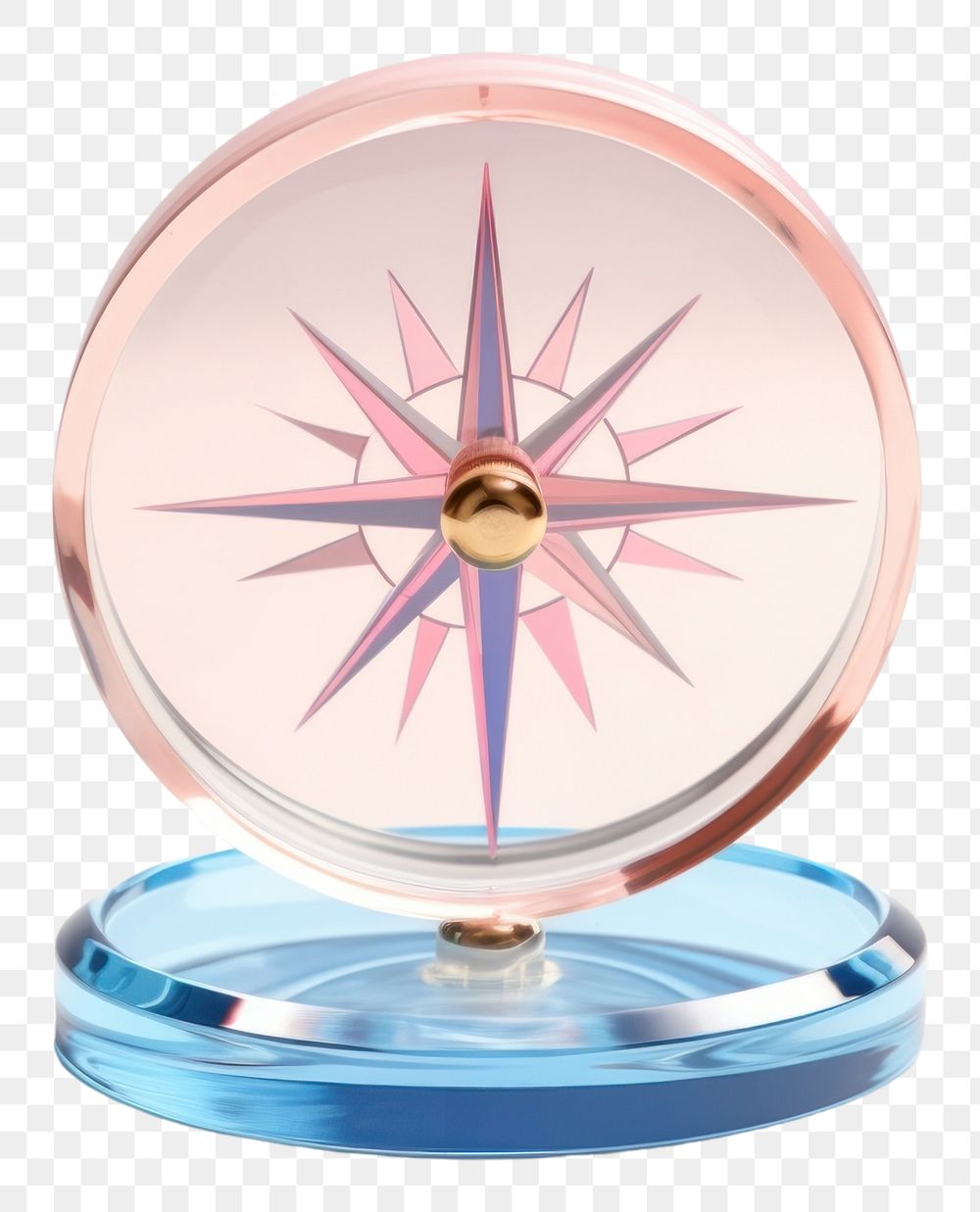PNG Compass circle purple shape.