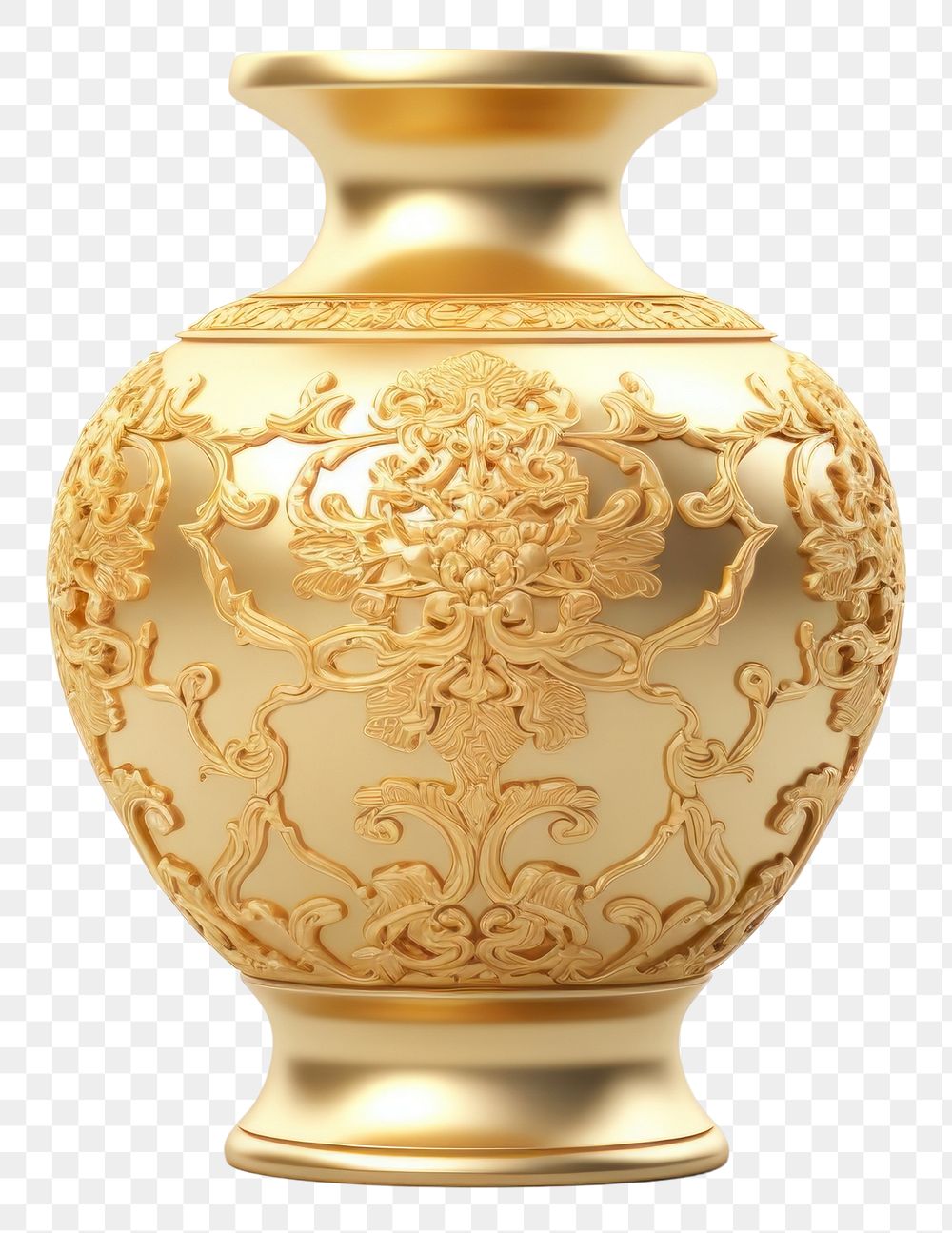 PNG Chinese vase porcelain pottery gold.