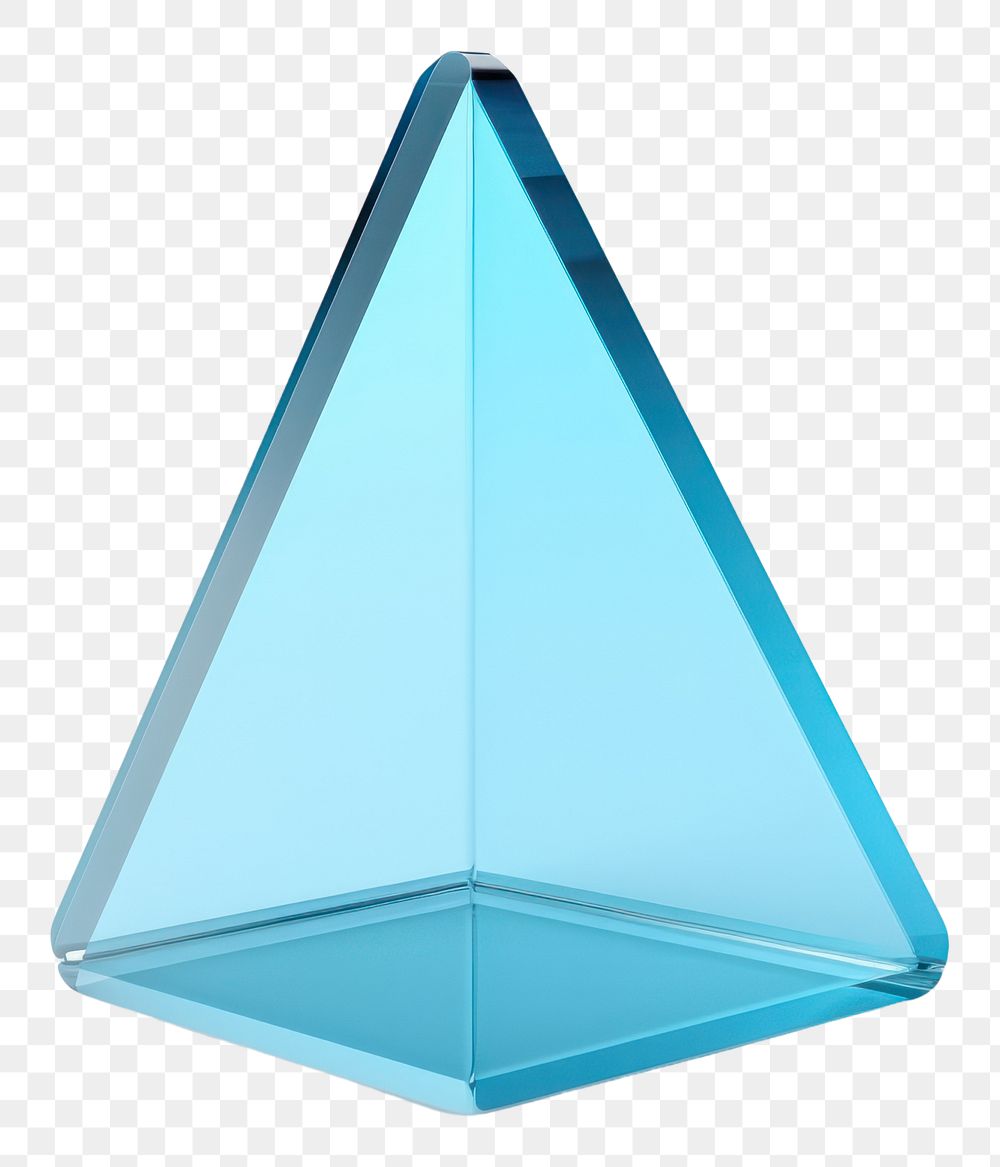 PNG Simplicity triangle origami crystal.