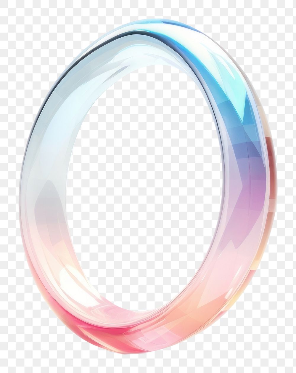 PNG Jewelry accessory rainbow circle.