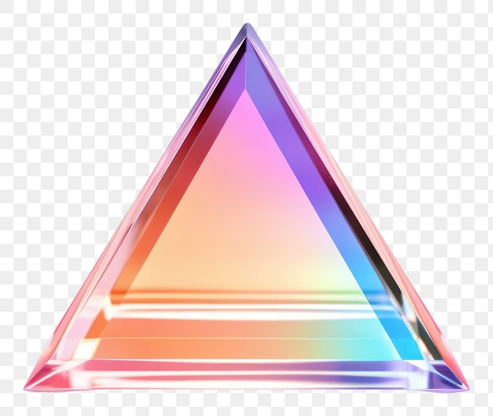 PNG Abstract triangle pyramid purple.