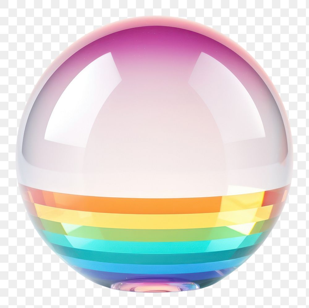 PNG Sphere refraction spectrum rainbow.