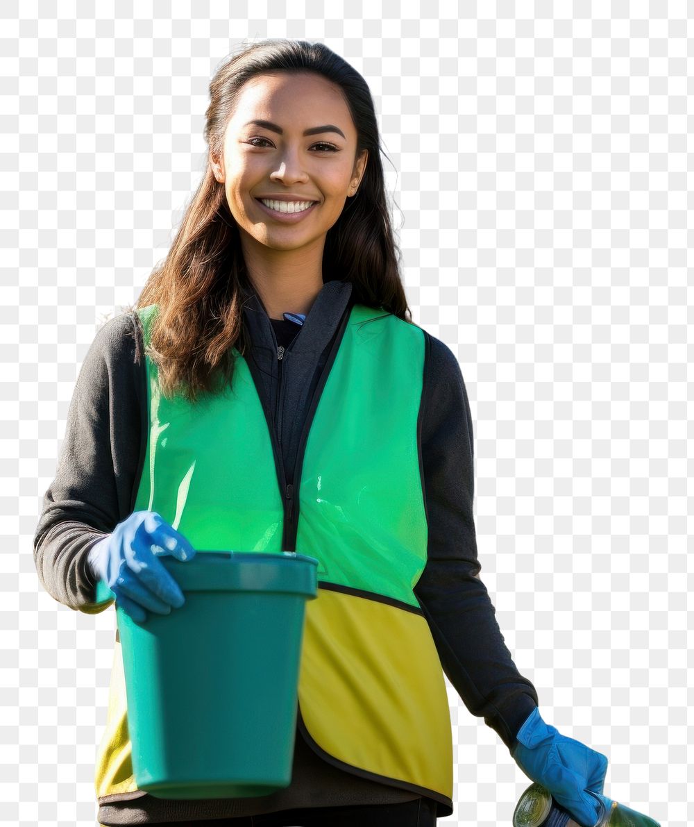 PNG Happiness standing cleaning portrait.