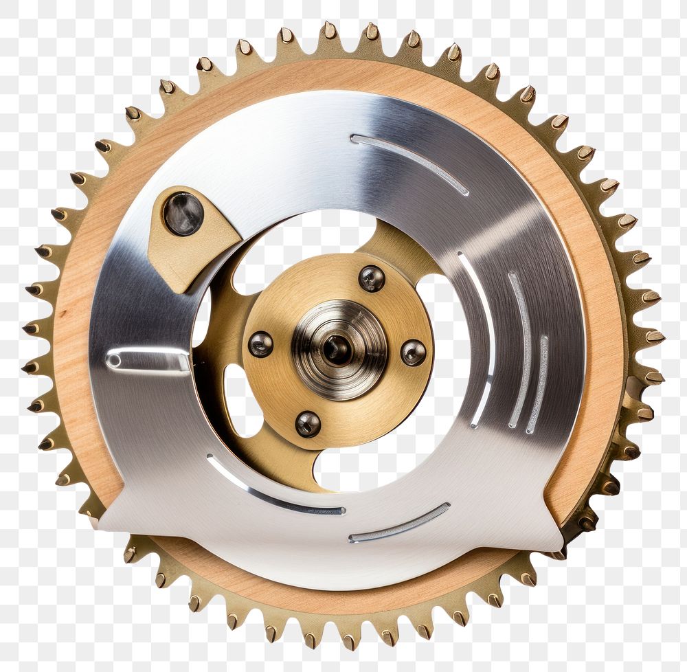 PNG Metal circular saw wheel gear white background.
