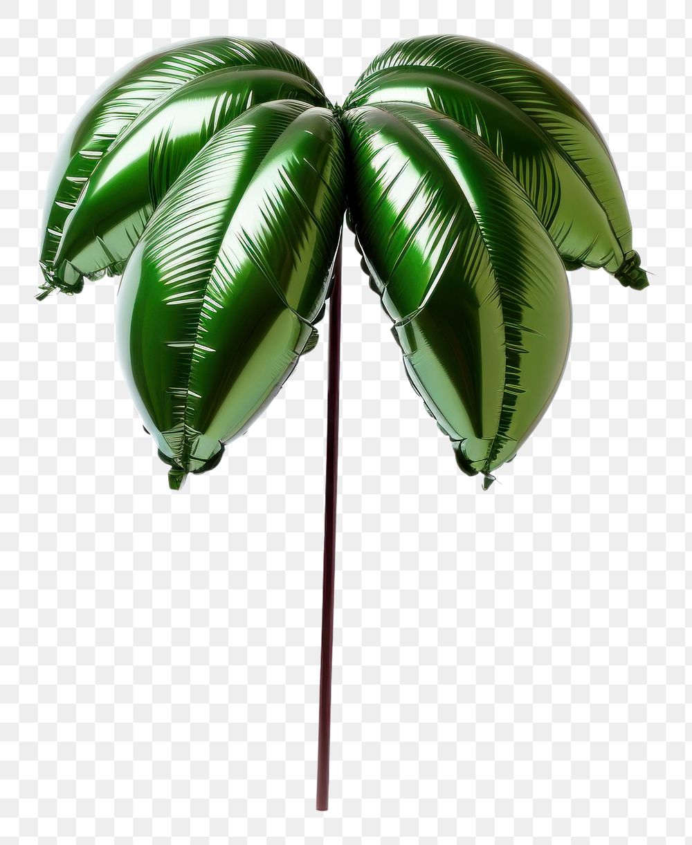 PNG Foil balloon leaf tree plant.