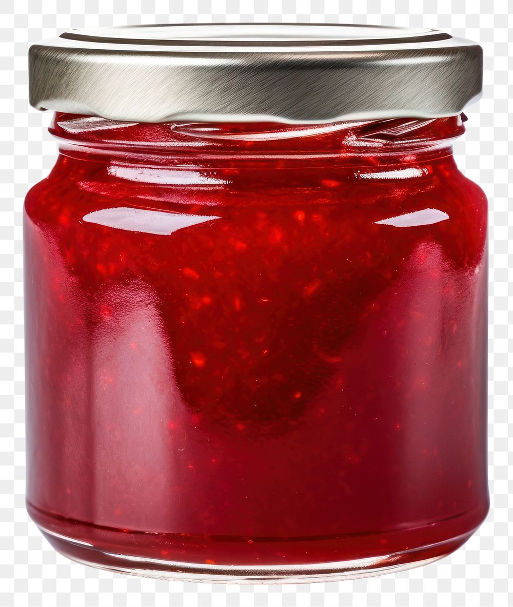 PNG Strawberry jam jar food  