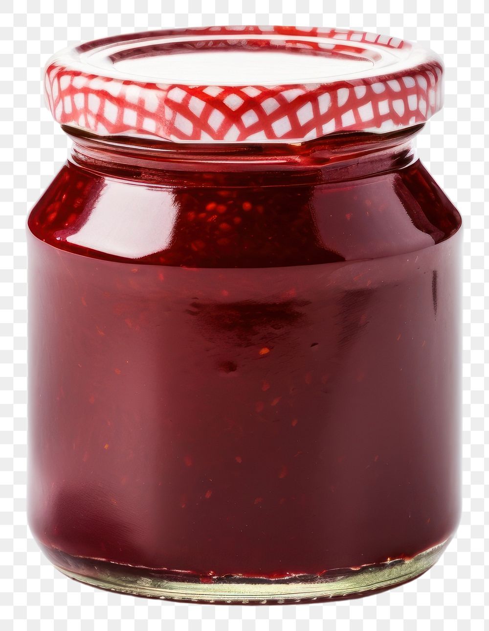 PNG Strawberry jam jar food white background. AI generated Image by rawpixel.