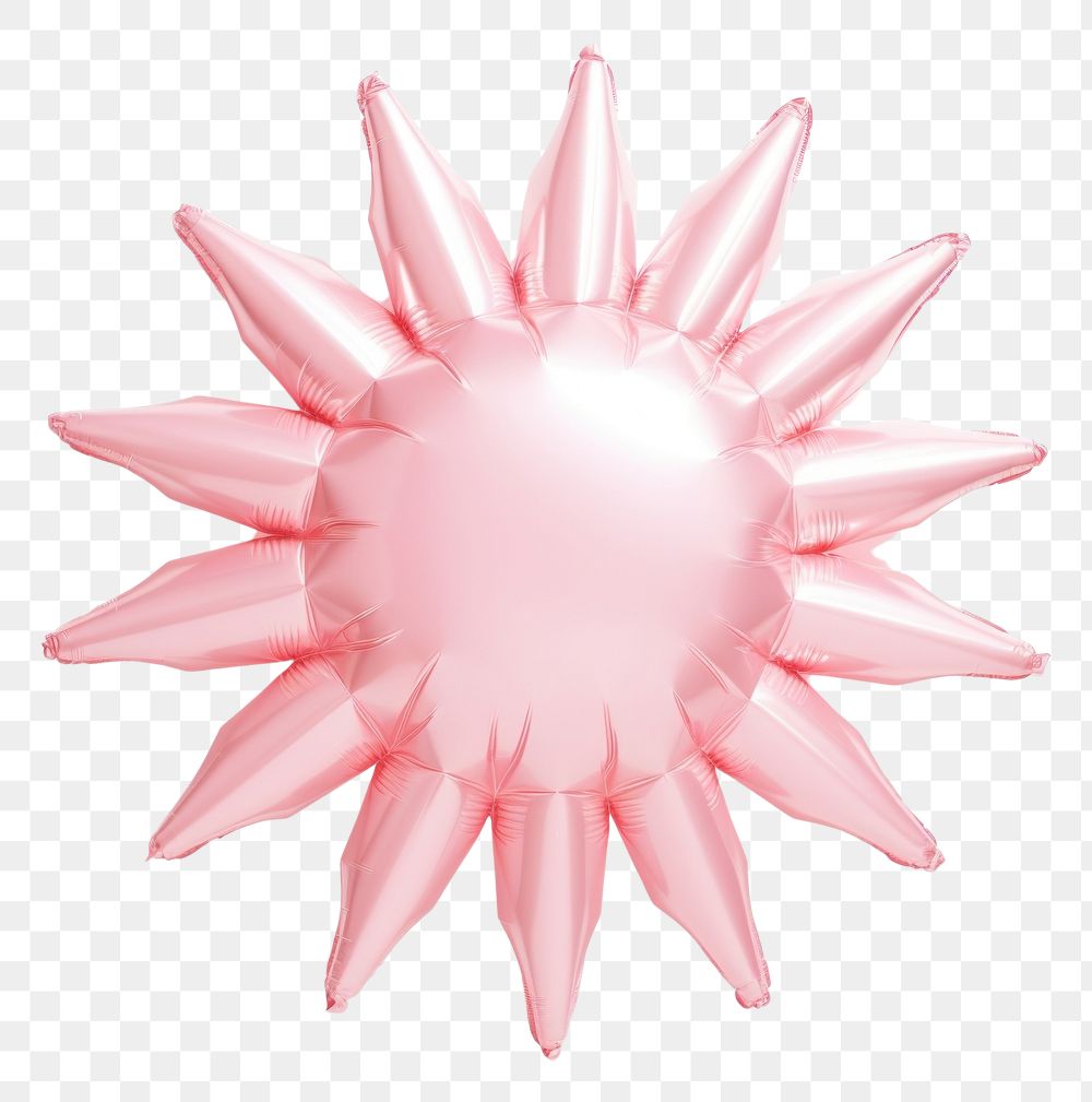 PNG Foil balloon shape petal pink.