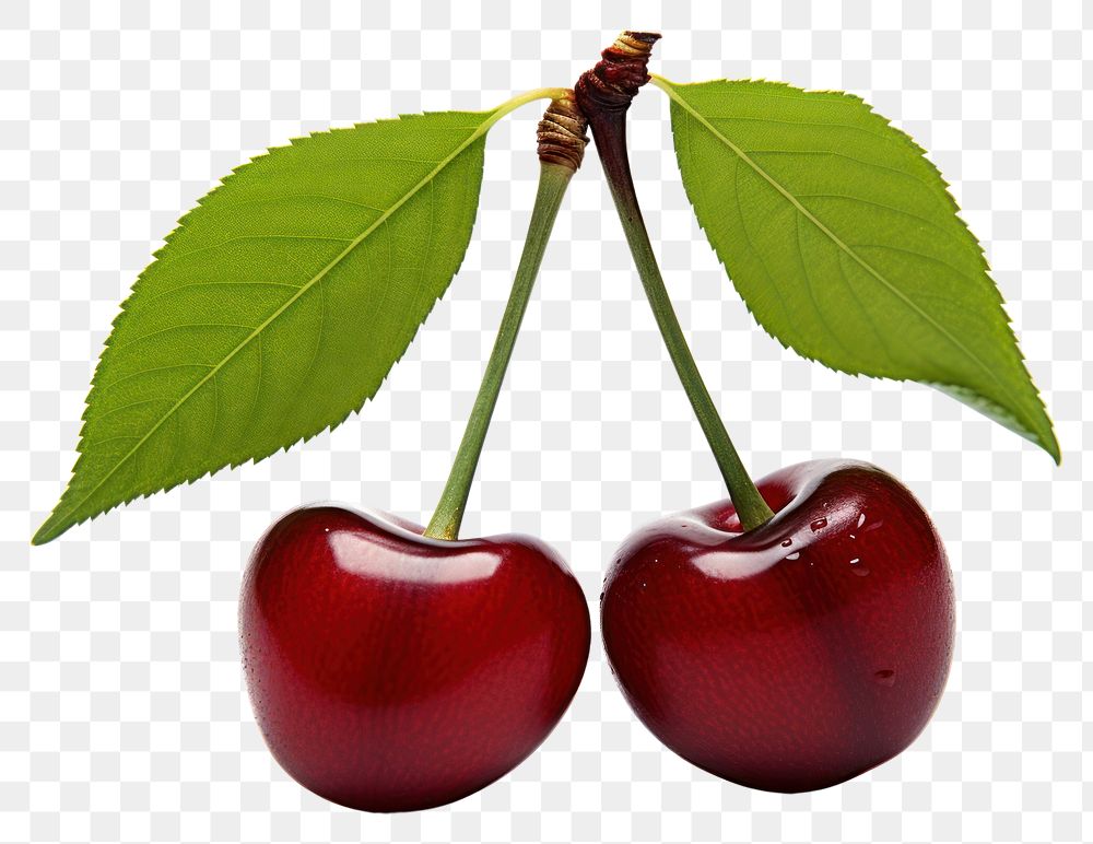 PNG Two cherries cherry fruit plant. AI generated Image by rawpixel.