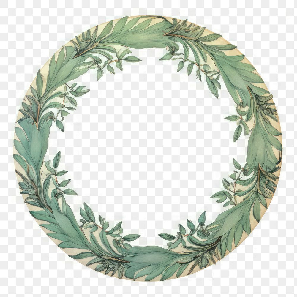 PNG  Cloves pattern circle wreath. AI generated Image by rawpixel.
