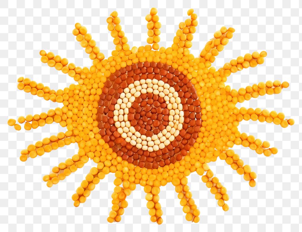PNG Sun art bead white background. AI generated Image by rawpixel.
