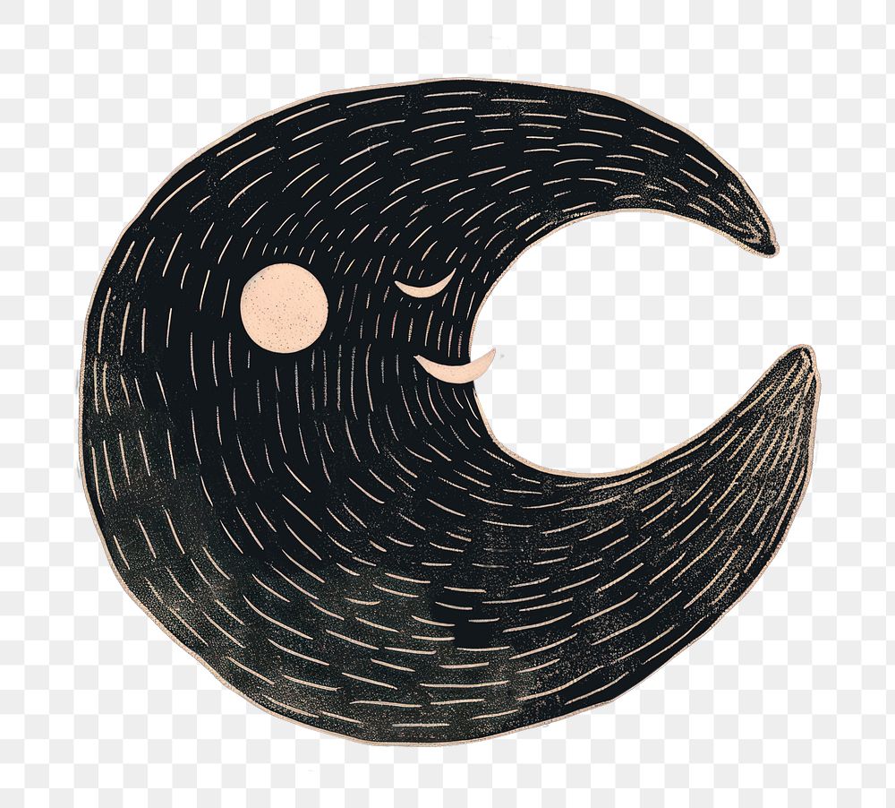 PNG  Chalk style moon astronomy nature night.