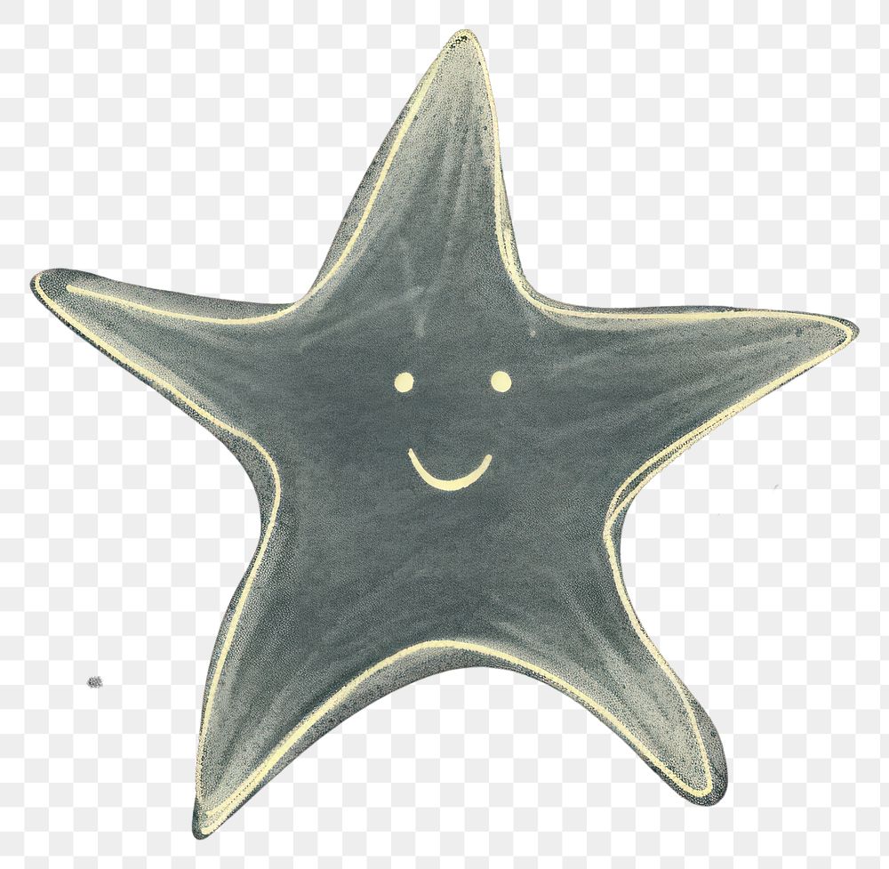 PNG  Chalk style star symbol black background illuminated.