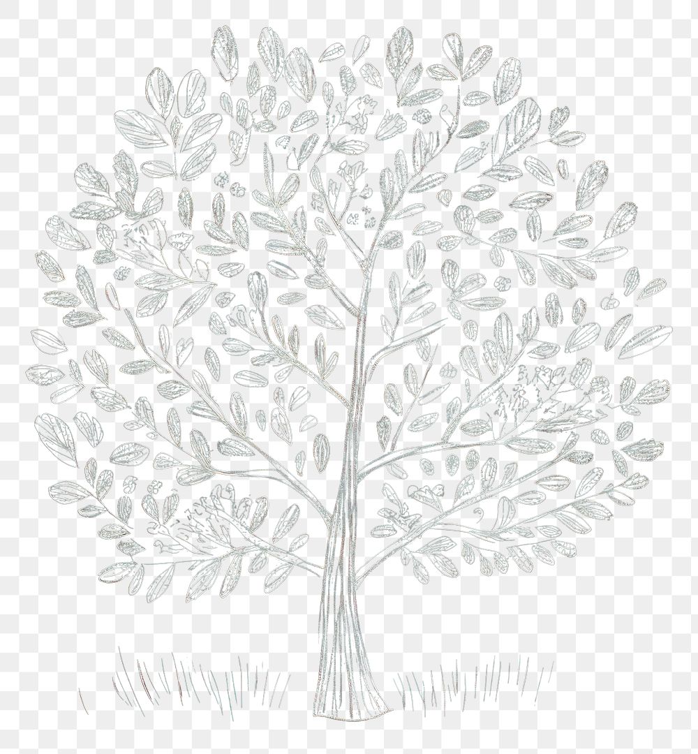 PNG  Chalk style tree outdoors drawing nature.