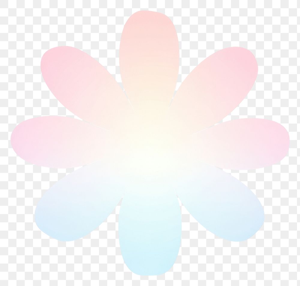PNG  Flower blossom icon white background inflorescence illuminated. AI generated Image by rawpixel.