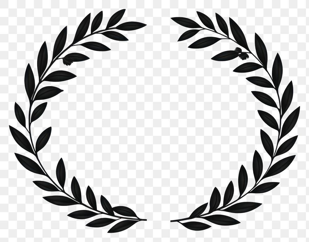 PNG Laurel wreath pattern stencil | Premium PNG - rawpixel